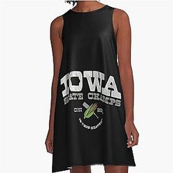 Iowa state champs A-Line Dress