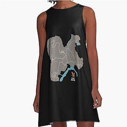 State of Decay 2 Map Cascade Hills A-Line Dress