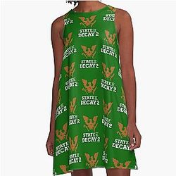 State of Decay 2 Mejor Gráfica para Hombres Tee Gráfico Cool Verano Tee Regalos Divertidos A-Line Vestido