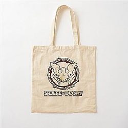 Estado de la desintegración camiseta clásica bolsa de algodón