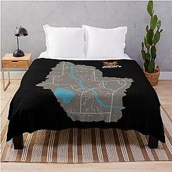 State of Decay 2 Map Meagher Valley Throw Blanket