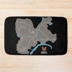 State of Decay 2 Map Cascade Hills Bath Mat