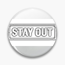 Stay Out Iconic Wearables Stay Out Pins