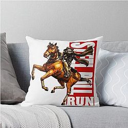 JoJo Part 7 Anime Aesthetic Gold Shirt Steel Ball Run Gyro Zeppeli Tee Throw Pillow