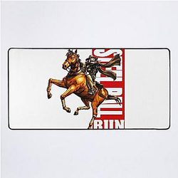 PREMIUM Steel Ball Run Gyro Zeppeli Gold Shirt - JoJo Part 7 Anime Aesthetic Desk Mat