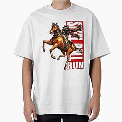 Jojo Part 7 Anime Aesthetic Oversized Steel Ball Run Gold Tee Shirt