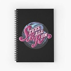 Steel Ball Run blue ball Spiral Notebook