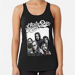 steely dan bw Racerback Tank Top