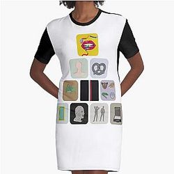 Steely Dan Discography Graphic T-Shirt Dress