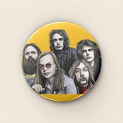 Steely Dan Caricature Steely Dan Pins