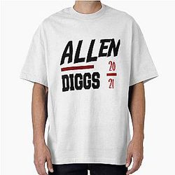 Josh Allen Stefon Diggs 2021 Buffalo Bills Oversized T-Shirt