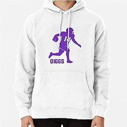 Stefon Diggs Number 14 Minimalist Football Fan Art Pullover Hoodie