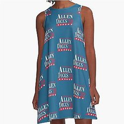 Funny Josh Allen x Stefon Diggs A-Line Dress
