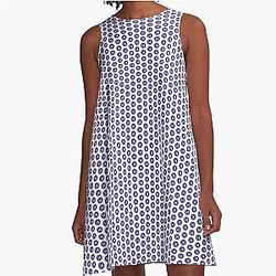 Stefon Diggs Number 14 Buffalo Bills Inspired A-Line Dress