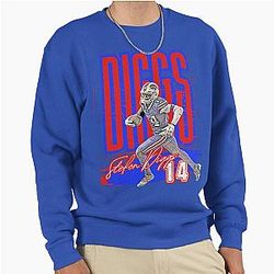 Stefon Diggs 14 Buffalo Bills Pullover Sweatshirt