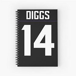 Stefon Diggs Spiral Notebook