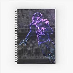 Stefon Diggs Glow Spiral Notebook
