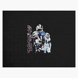 Stefon Diggs Vintage Jigsaw Puzzle