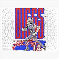 Stefon Diggs 14 Buffalo Bills Tribute Design Puzzle