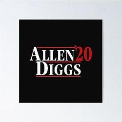 Josh Allen x Stefon Diggs 2020 New Bills Poster