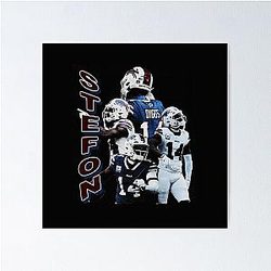 Stefon Diggs Vintage Poster
