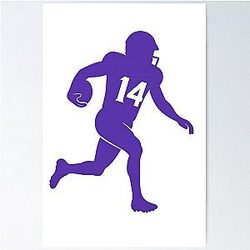 Stefon Diggs Number 14 Football Fan Art Poster