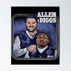 Josh Allen & Stefon Diggs Buffalo Step Brothers Poster