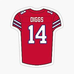 Stefon Diggs Alternate Jersey Sticker