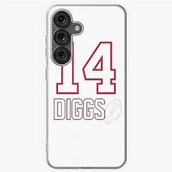 Stefon Diggs Number 14 Minimalist Football Fan Art Samsung Galaxy Soft Case