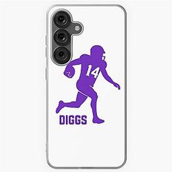 Stefon Diggs Number 14 - Minimalist Football Fan Art Samsung Galaxy Case