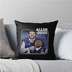 Josh Allen & Stefon Diggs Buffalo Step Brothers Throw Pillow