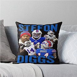 Stefon Diggs Retro Pillow