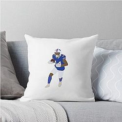 Stefon Diggs Bills Throw Pillow