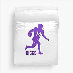 Stefon Diggs Minimalist Football Fan Art Duvet Cover
