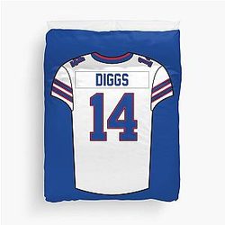Stefon Diggs Jersey Duvet Cover
