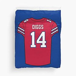 Stefon Diggs Jersey Duvet Cover