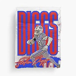 Stefon Diggs 14 Buffalo Bills Duvet Cover