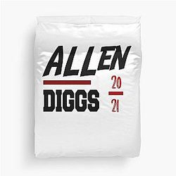 Josh Allen Stefon Diggs 2021 Buffalo Bills Duvet Cover