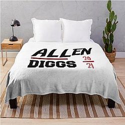 Josh Allen Stefon Diggs 2021 Buffalo Bills Throw Blanket