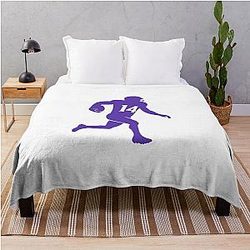 Stefon Diggs Football Fan Art Throw Blanket