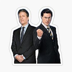 Jon Stewart and Stephen Colbert The Daily Show The Colbert Report Sticker