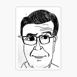 Stephen Colbert Caricature Sticker