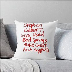 Stephen Colbert Sagt Crappy Drawing Throw Kissen