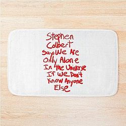 Stephen Colbert says Crappy Drawing Bath Mat