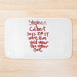 Stephen Colbert Says Crappy Drawing Bath Mat