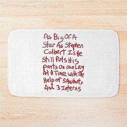 Stephen Colbert Says Crappy Drawing Bath Mat