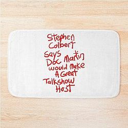 Stephen Colbert Says Crappy Drawing Bath Mat