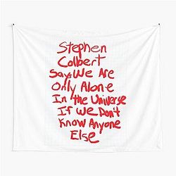 Stephen Colbert Says Crappy Drawing Tapestry