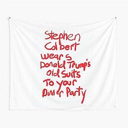 Stephen Colbert Says Crappy Drawing Tapestry