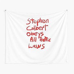 Stephen Colbert Says Crappy Drawing Tapestry
